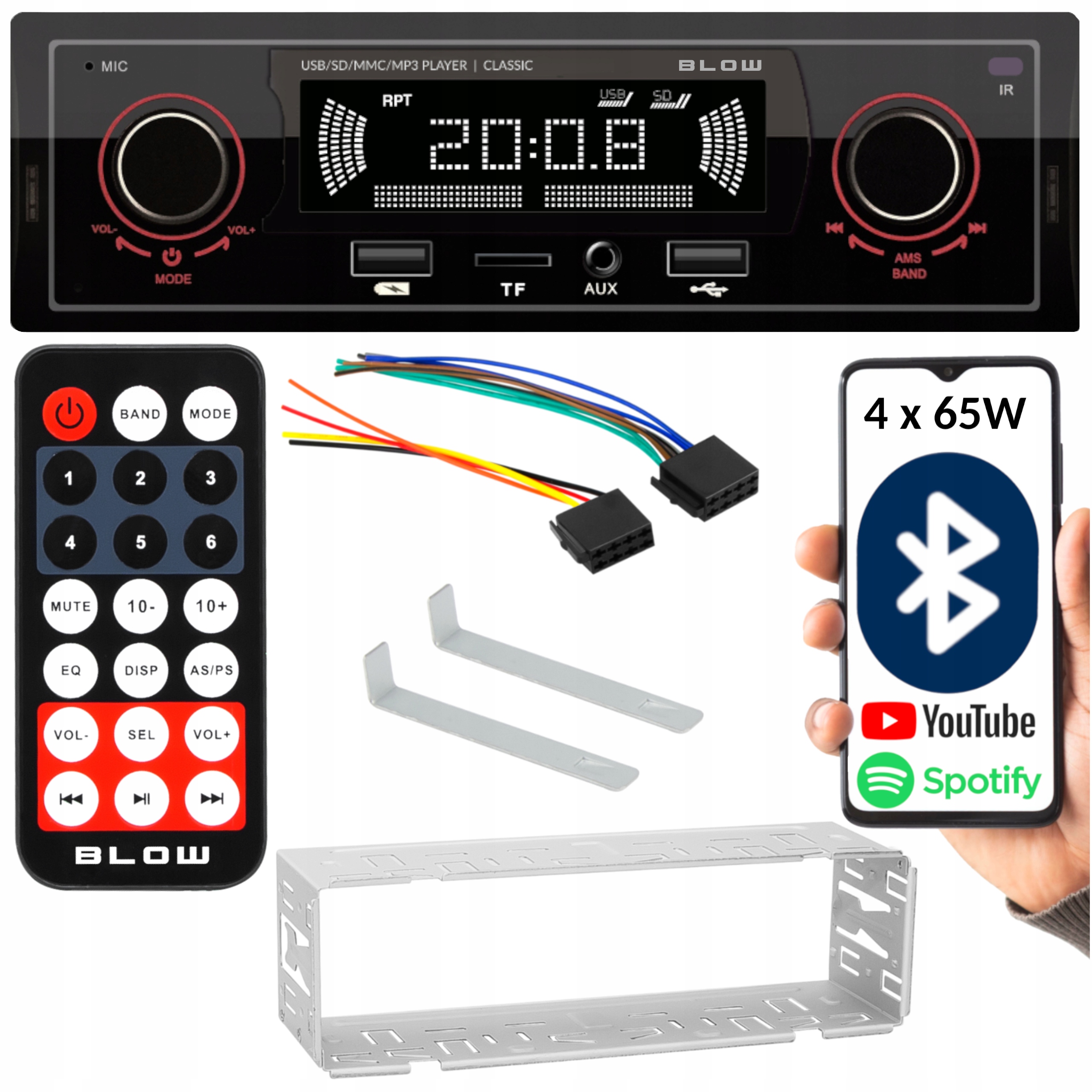 Autorádio Blow AVH Classic 1-DIN